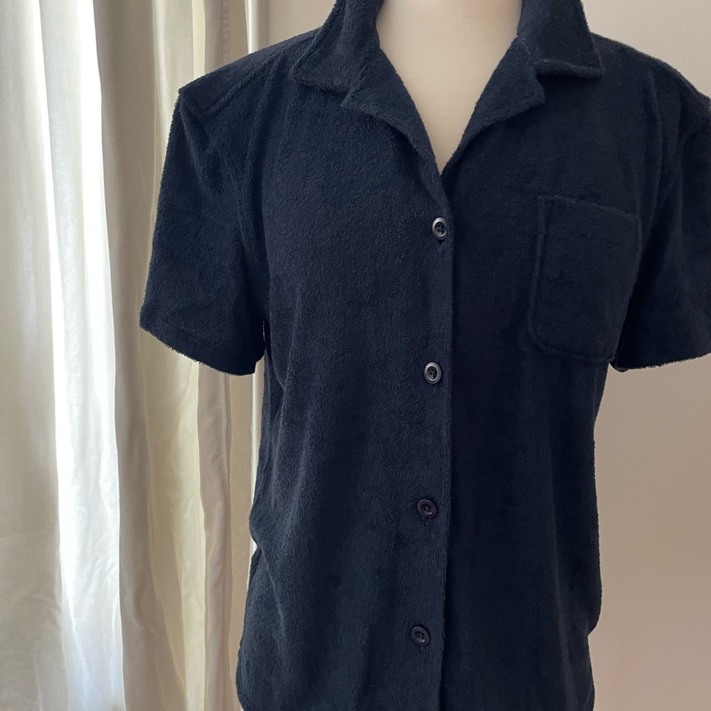 2 Pieces Set Outerknown Women's Terry Camp Shirt and Pants Small, Medium